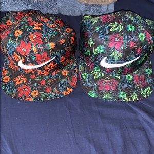 Nike Floral Print Snapbacks